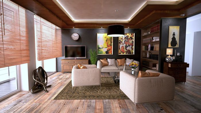 Vinyl plank flooring installed in an Orlando living room